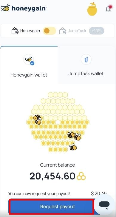 【流量賺錢】Honeygain操作畫面