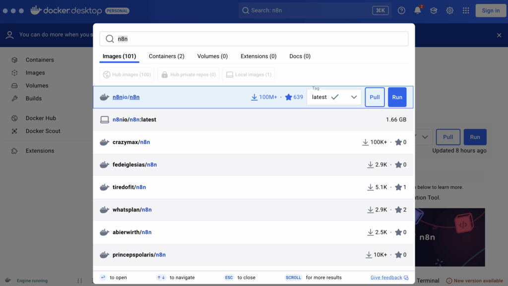 用 Docker 快速部署 n8n 自動化工作流平台【新手也能快速上手】【n8n 基礎篇02】操作畫面