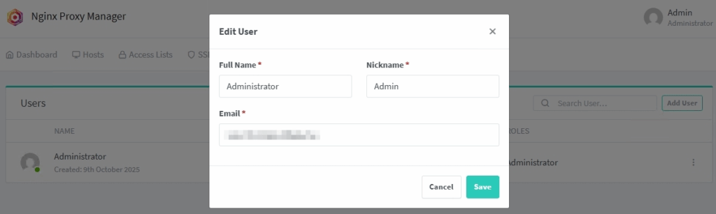 Nginx changeme