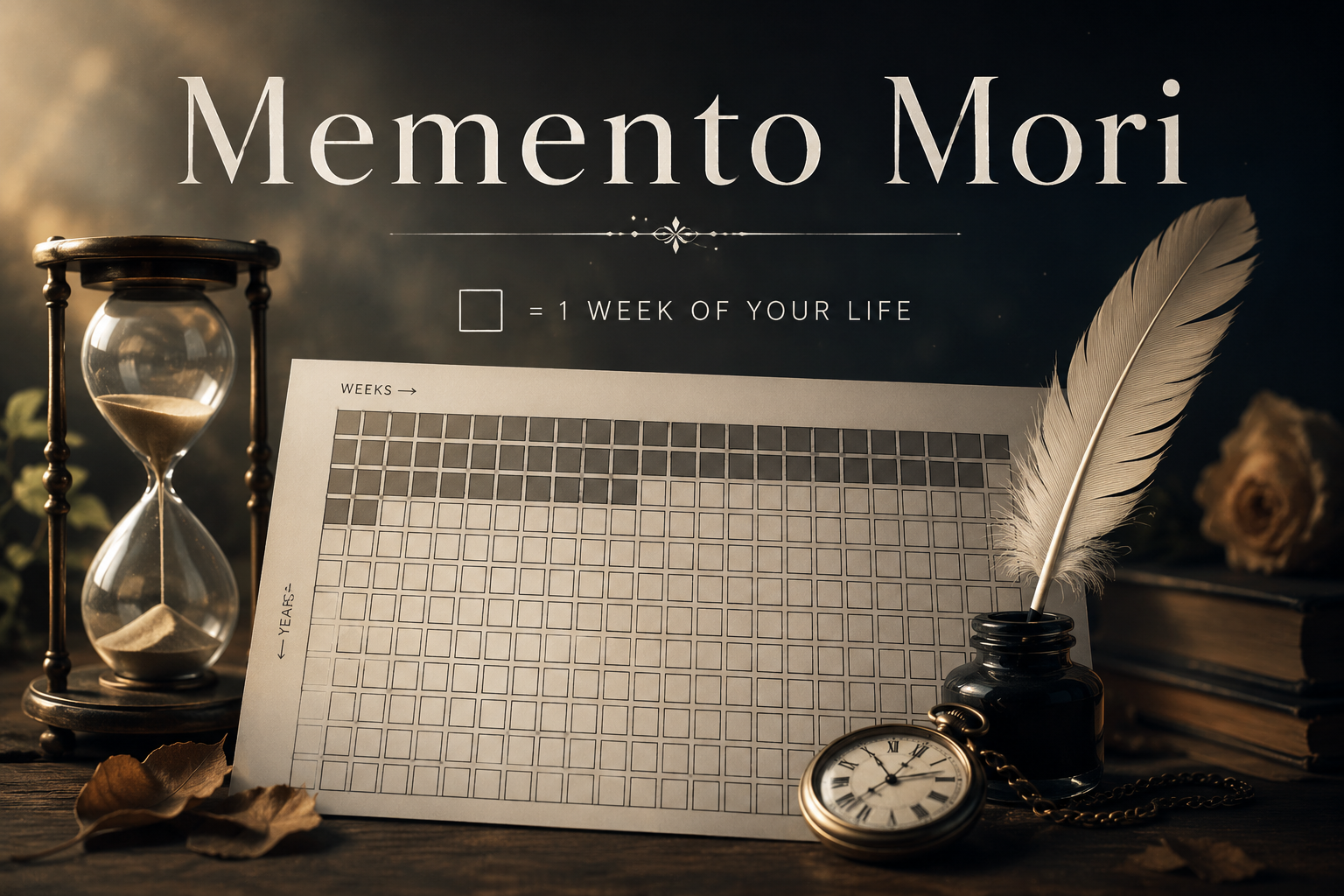 【Memento Mori 生命週曆】普通上班族奪回生活主控權，這就是你剩下的生命時間（2026 更新）文章封面
